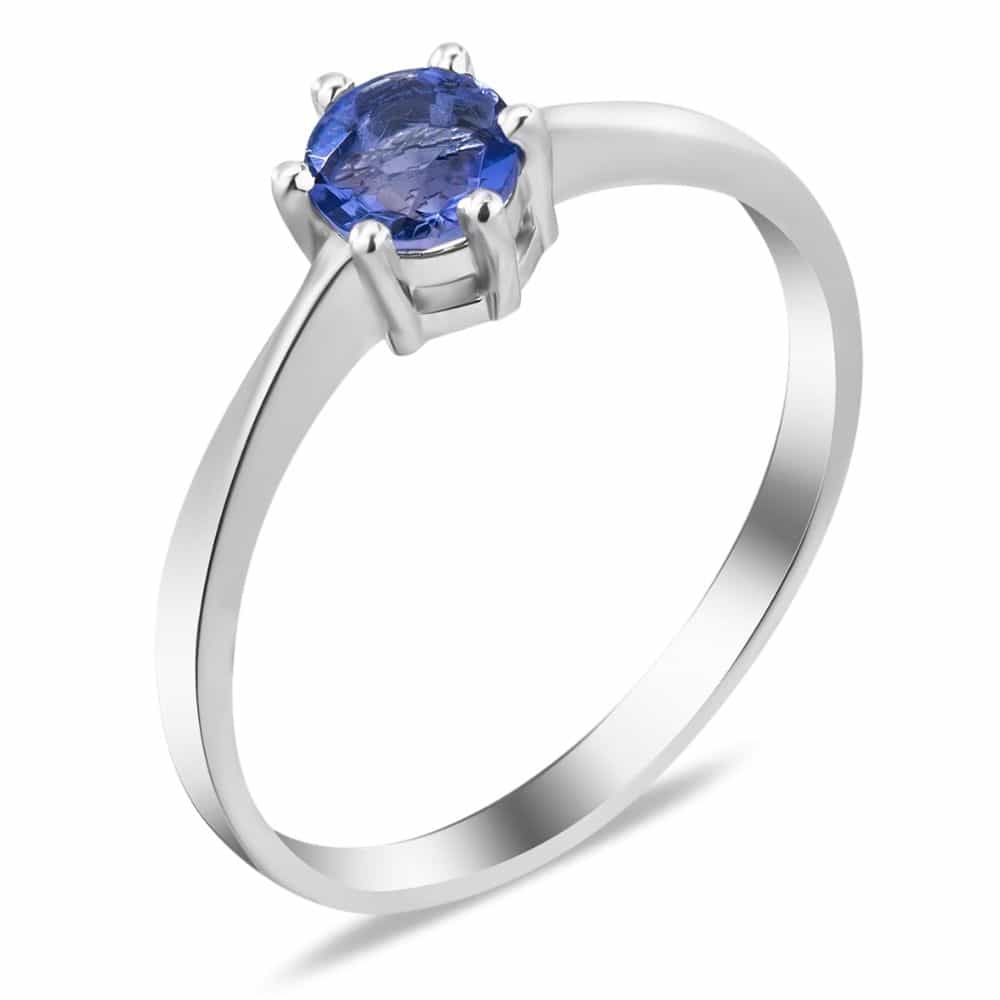 Серебряное кольцо с флюоритом Blue John
