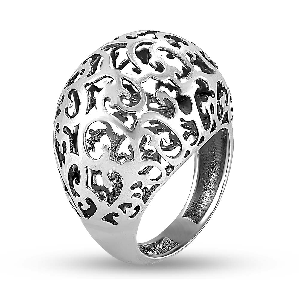 Серебряное кольцо, чернение